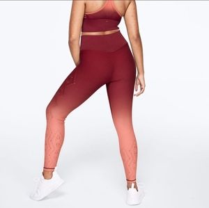 Victoria's Secret PINK Sport Seamless Leggings Rosebud Ombre Small